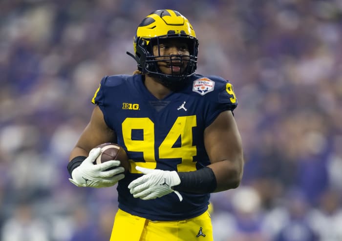Named a team captain as a junior, Kris Jenkins consistently stuffed the middle, making it near-impossible at times to run against Michigan's top-ranked defense.